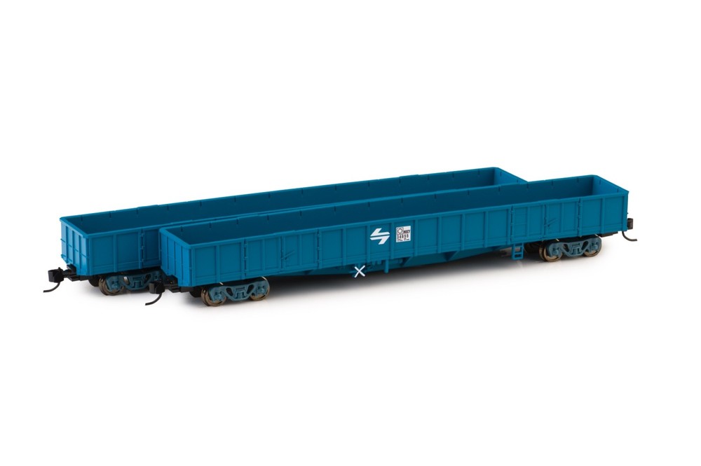Buckambool Models NOCY Open Wagon 2 pack – PTC Blue with White L7