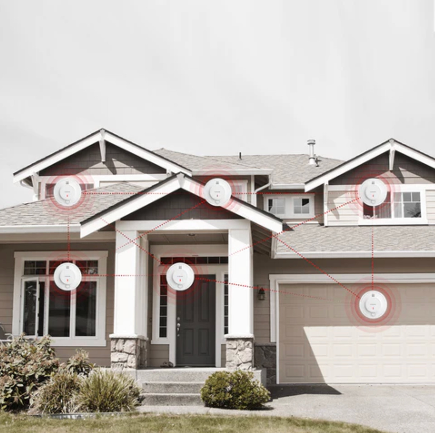 X-Sense Wireless Interconnected Smoke Detector Fire Alarm SD19-W, 6-Pack