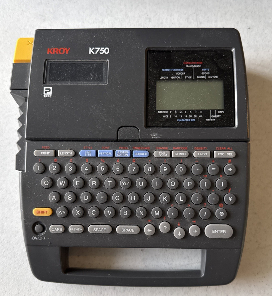 Kroy K750 Label Printer