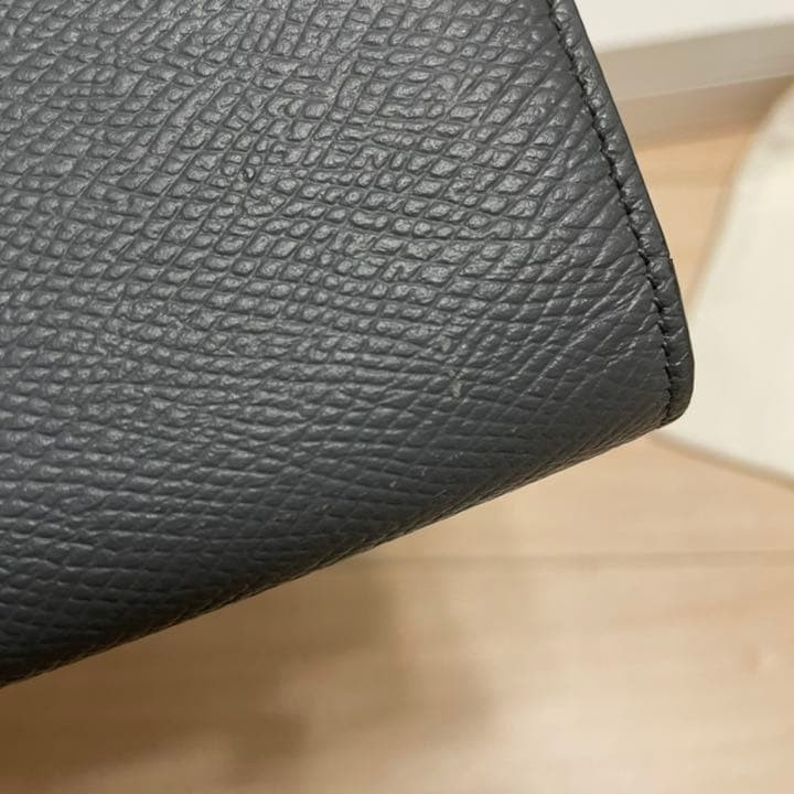 CELINE Celine Large Strap Wallet Gray From Japan