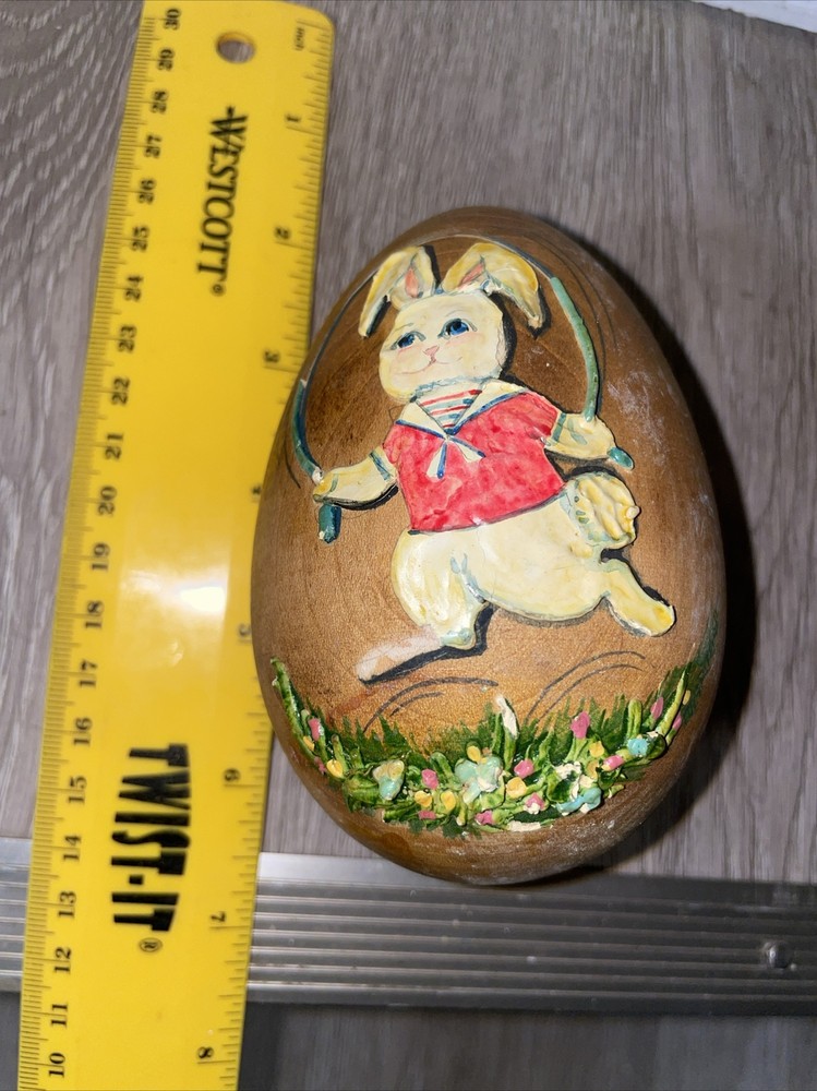 Large Wooden  Egg Medium 4"