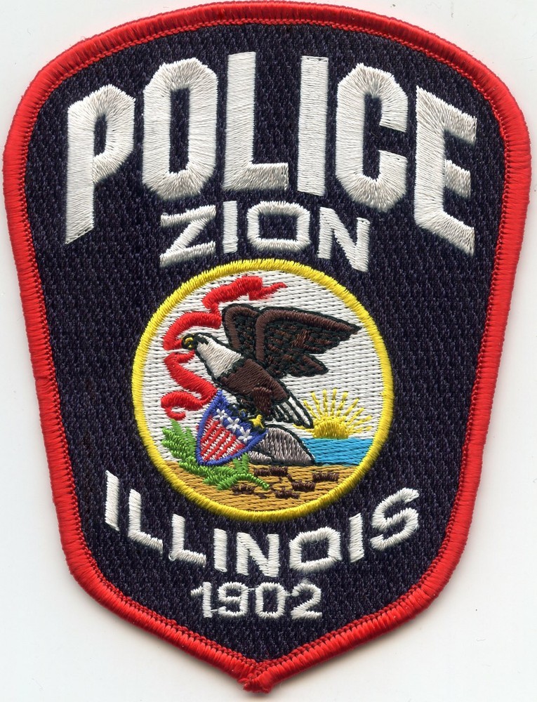 ZION ILLINOIS IL state seal POLICE PATCH