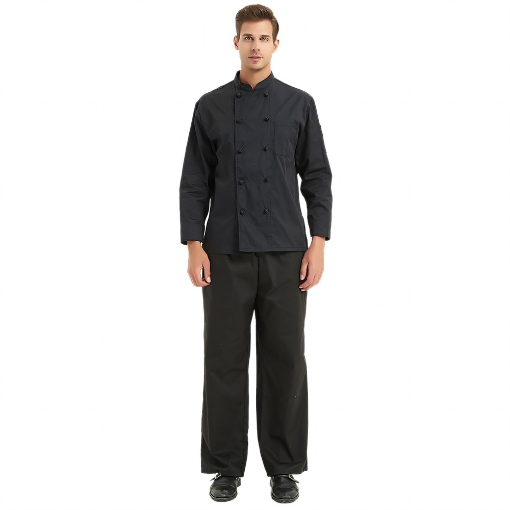 TOPTIE Unisex 10 Knot Button Chef Coat