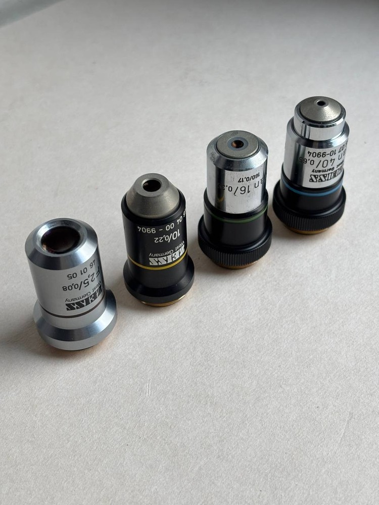 PLAN Lens Carl-Zeiss for microscope, Set microscope objectives, RMS