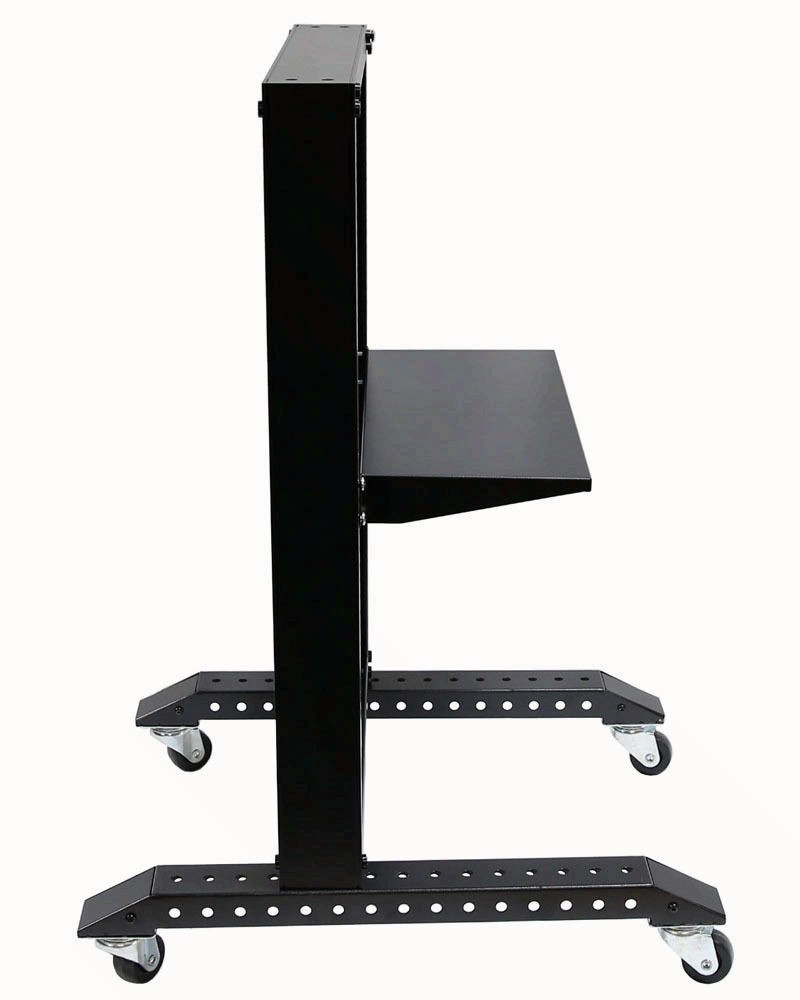 Raising Electronics 15U Rack Movable 19'' 2 Post Open Frame Heavy Duty IT Networ