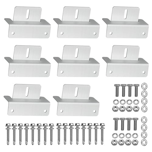 8 Units Solar Panel Mounting Z Brackets 2 Pack Lightweight Aluminum Bracket