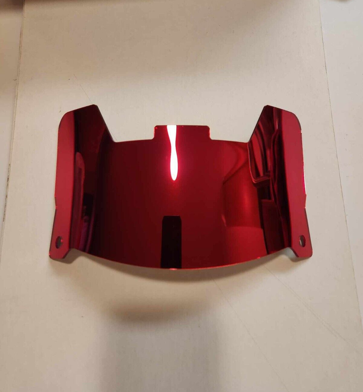 DARK RED CHROME MIRROR Football Helmet Visors W/Clips  DISPLAY PURPOSE ONLY