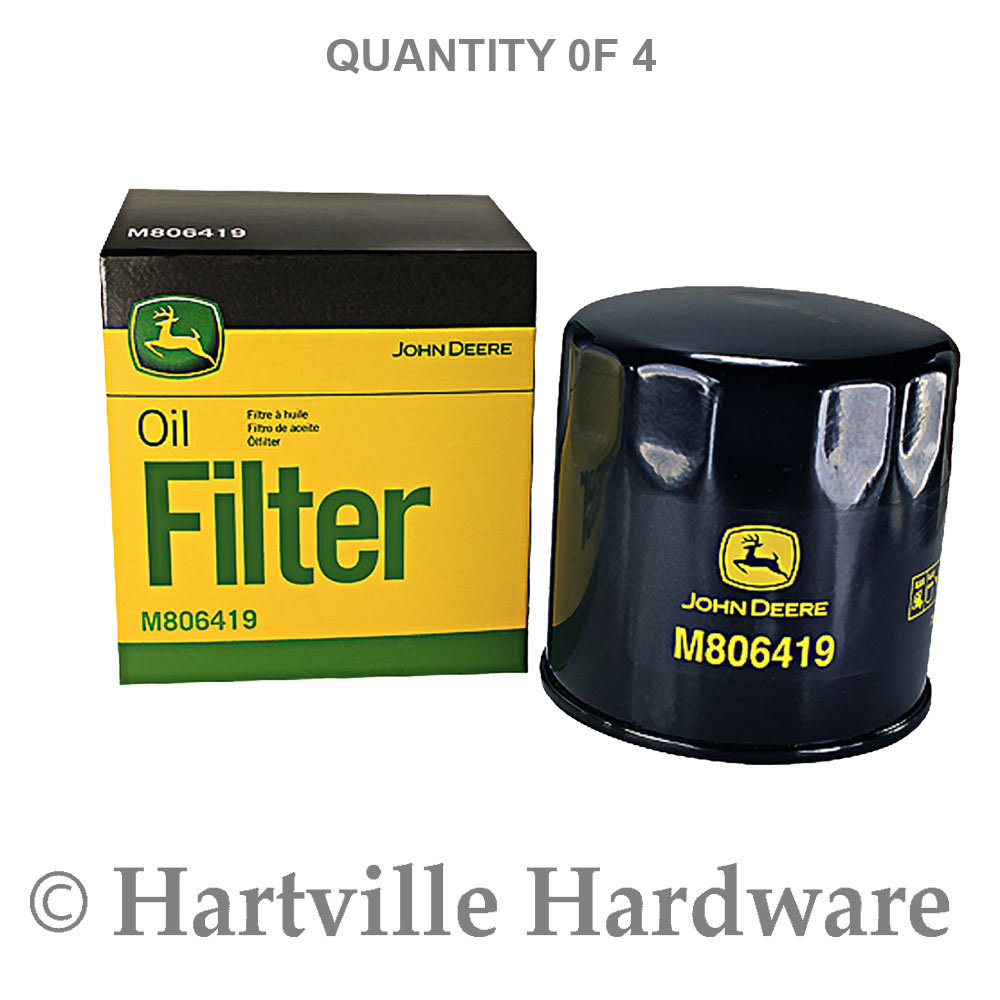 John Deere Engine Oil Filter #M806419 (4-Pack)