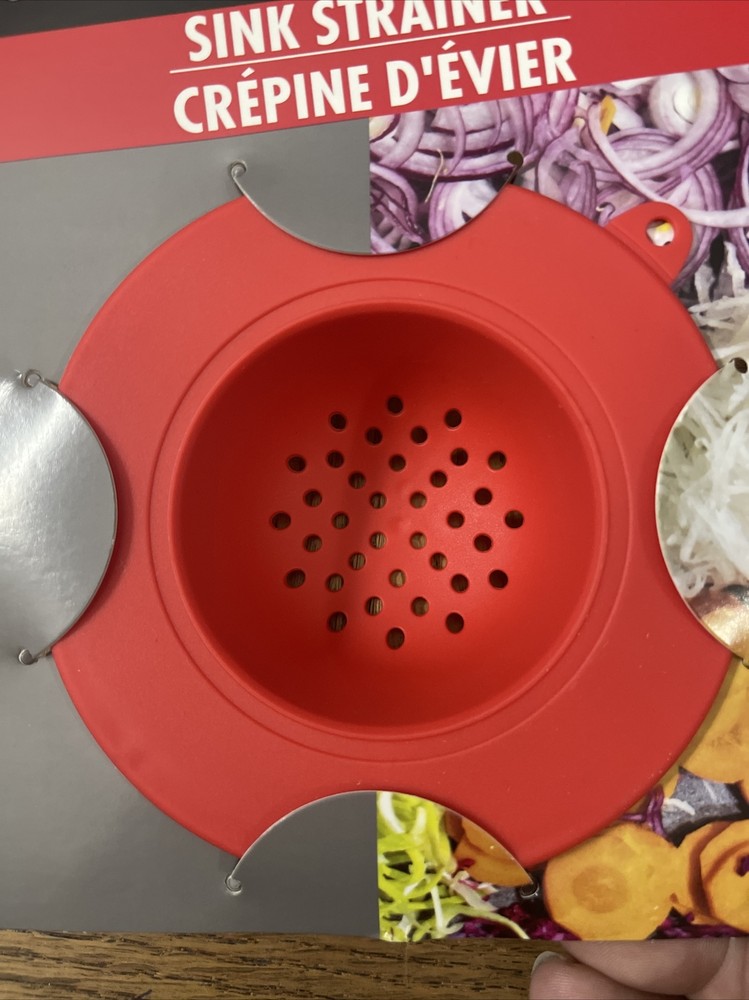 Cooking Concepts Sink Strainer Red