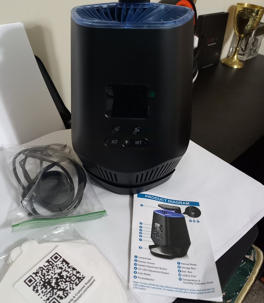 Fruit Fly Traps for Indoors Smart Flying Insect Trap Temperature Humidity Sensor
