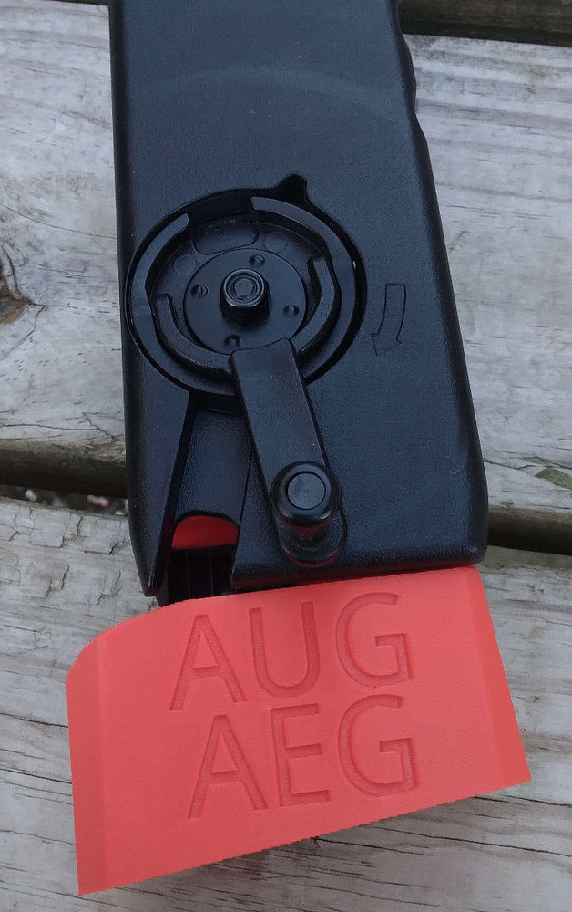 Airsoft AUG AEG Odin Speedloader Adapter (Red)