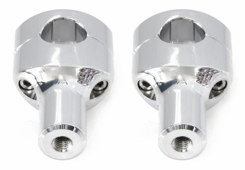 LA Choppers 3" Smooth Hefty Chrome Handlebar Risers (LA-7406-03)