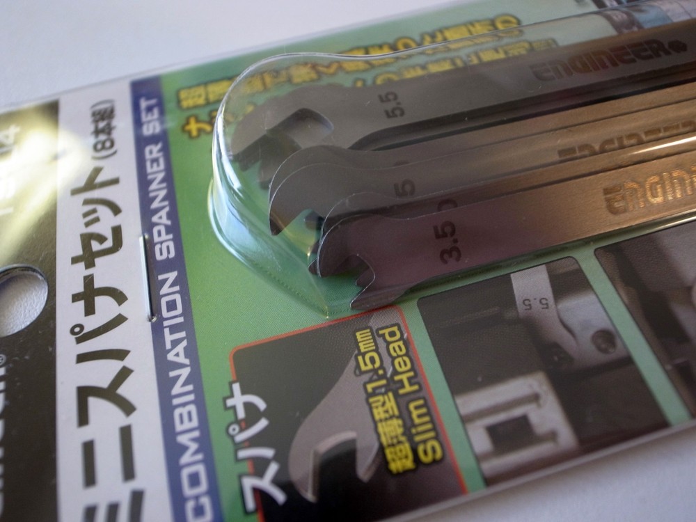 ENGINEER SUPER THIN SPANNER WRENCH SET (8pcs) TS-04 MADE IN JAPAN