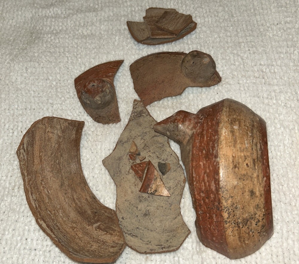 Broken Mayan Ceramic Handmade Bird Bowl