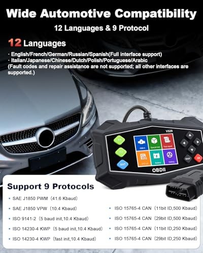 Professional OBD2 Scanner with Data Stream, Professional Diagnostic Tool