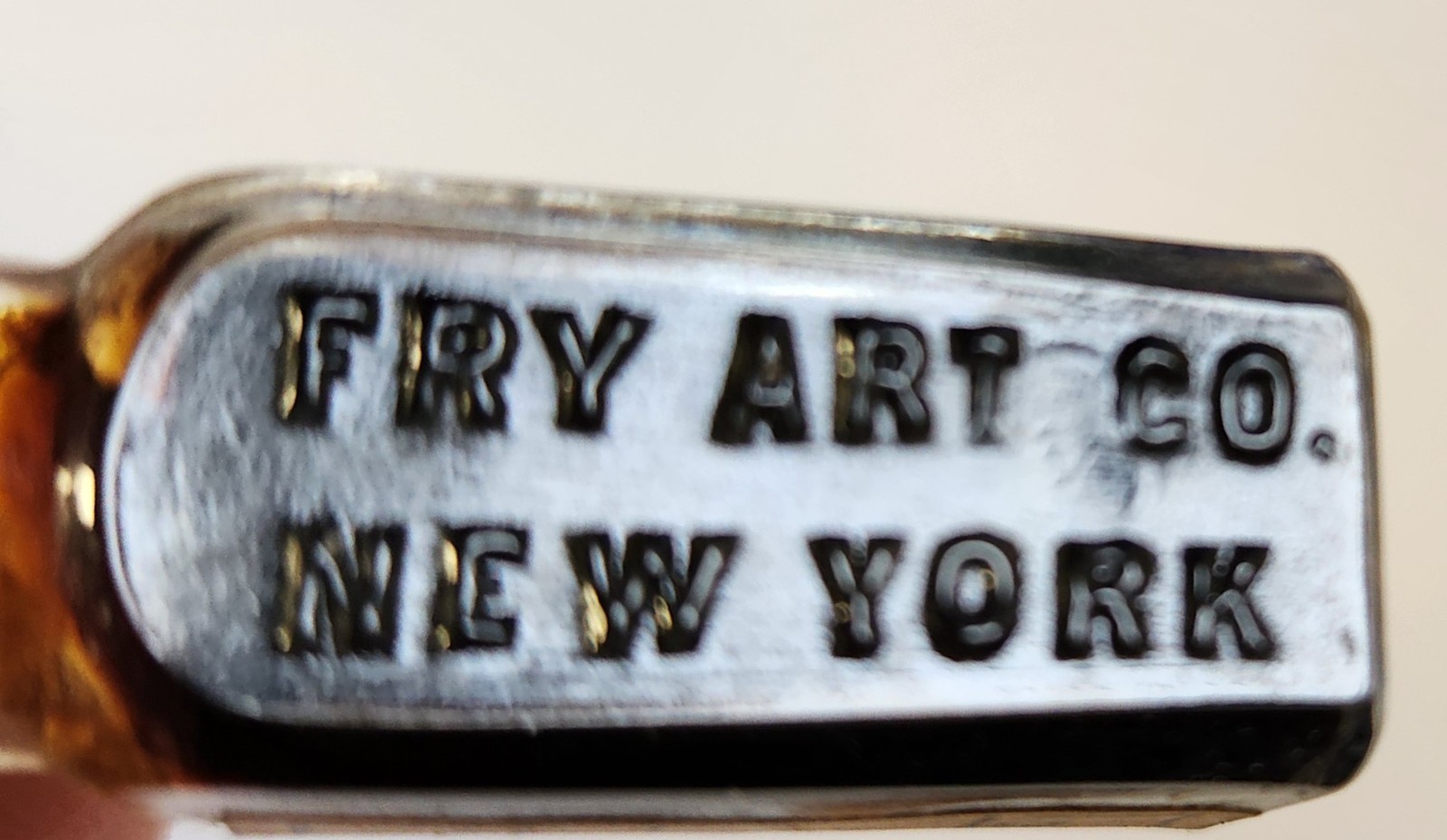 Antique The FRY ART CO New York Embossed Bottles With Labels Liquid Lustres