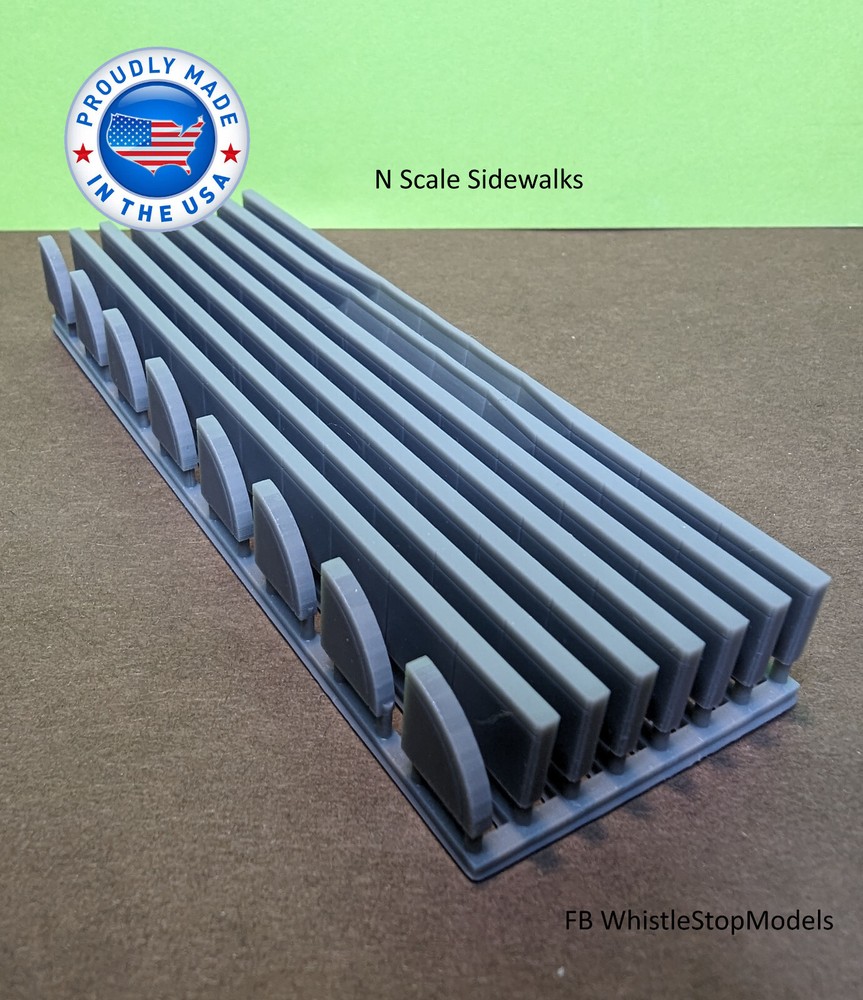 Z Scale Sidewalk with Highest Details