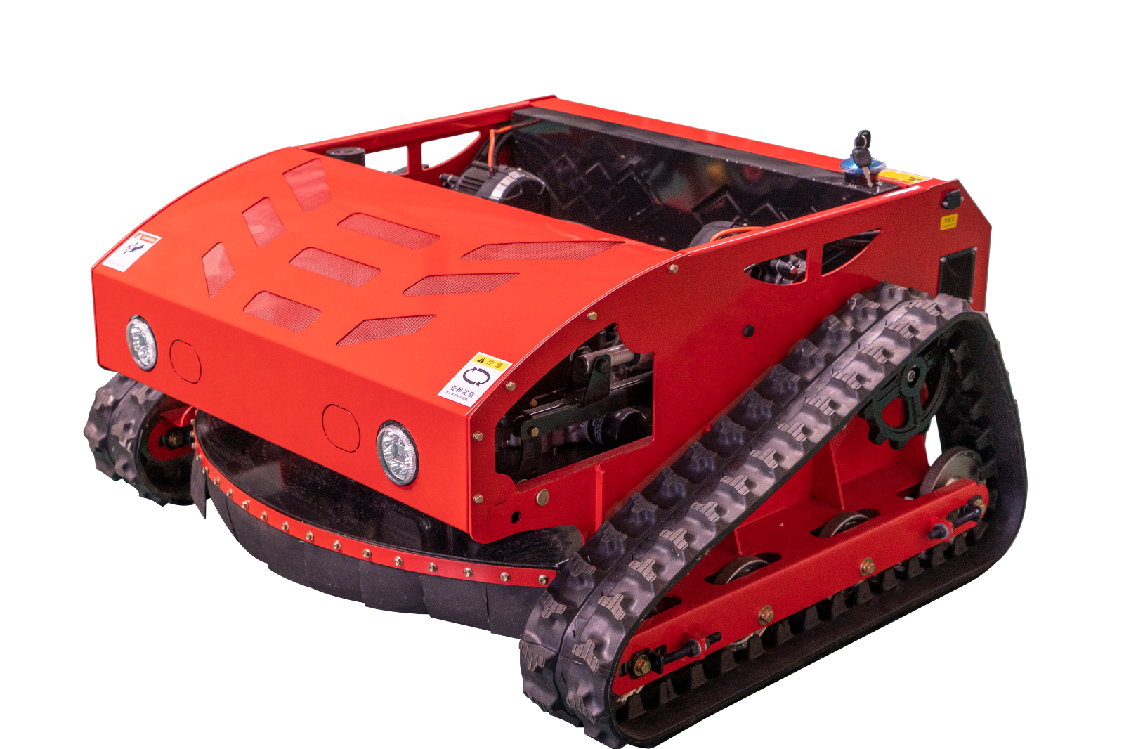 16 HP Remote Control Crawler Mower Adjustable Mowing Height Petrol Lawn Mower