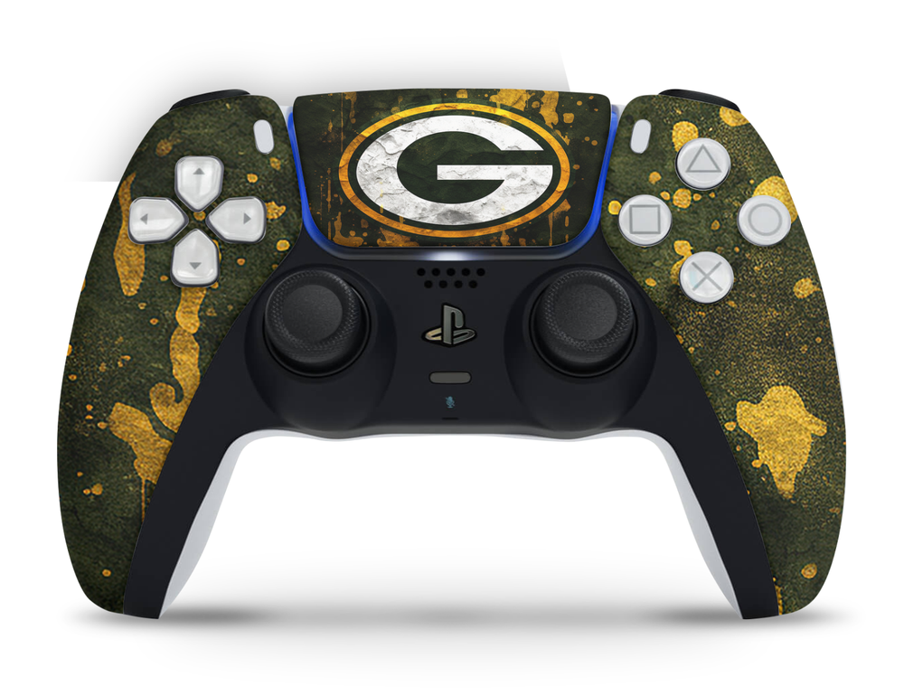 PS5 Disc Version Console & Controller Vinyl Skin Decal Wrap Green Bay Packers