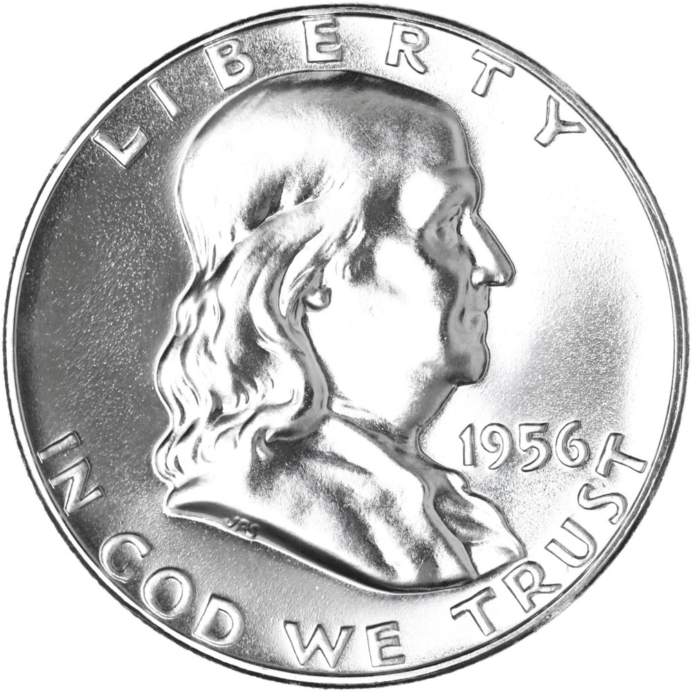 1956 (P) Franklin Half Dollar Type 2 Gem Proof 90% Silver