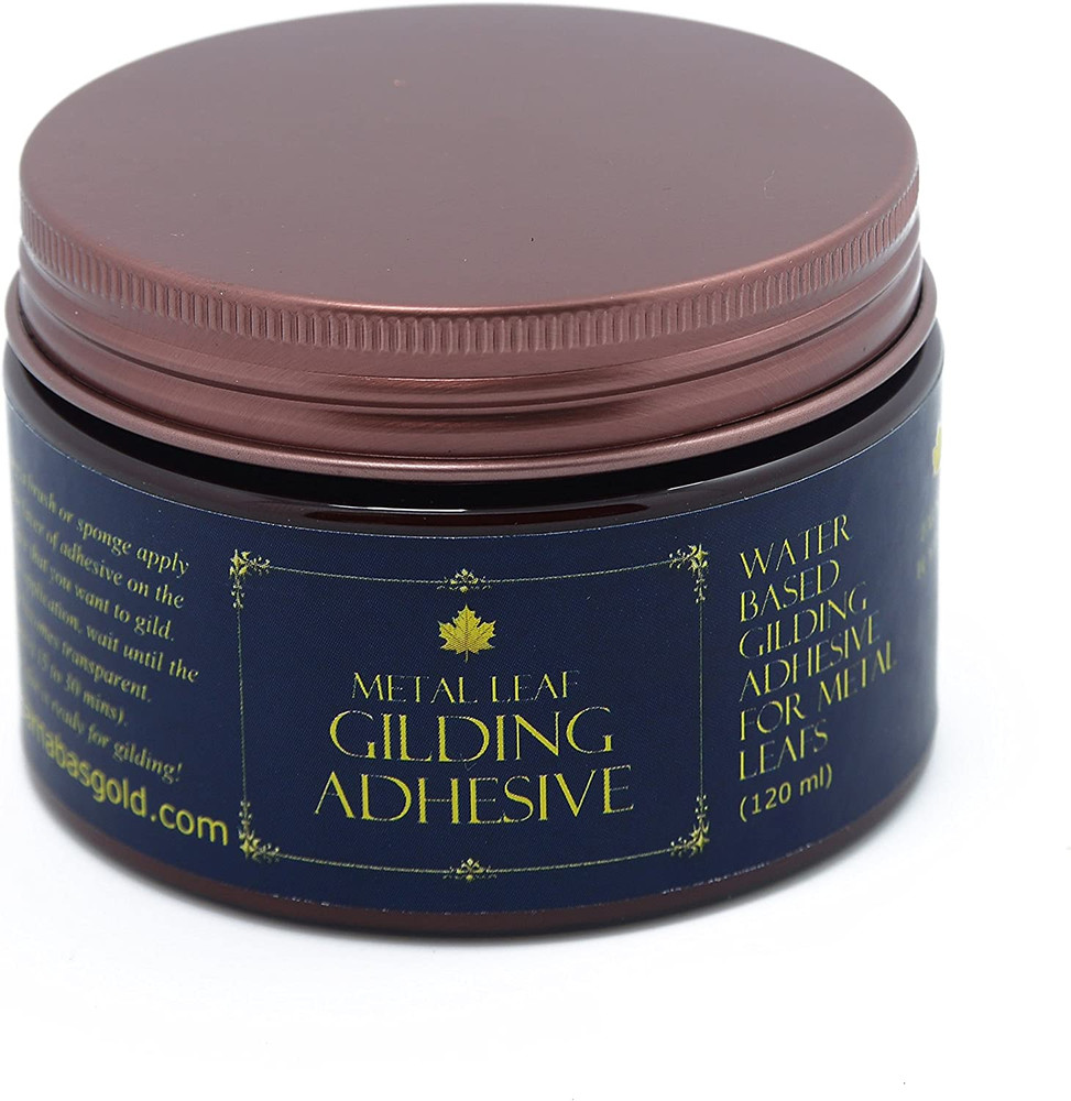 Gilding Adhesive Professional Quality, Water Based Gold Leaf Sheets Size 120Ml