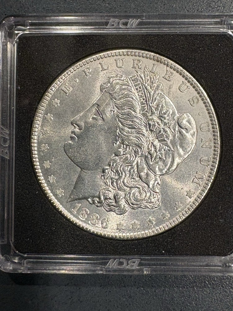 1886 Morgan Silver Dollar, BU