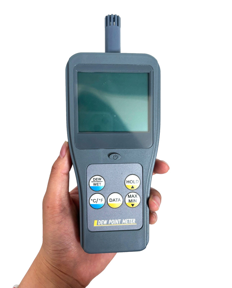 Portable Dew Point Meters With Data Hold Function Temp Humidity Measurment