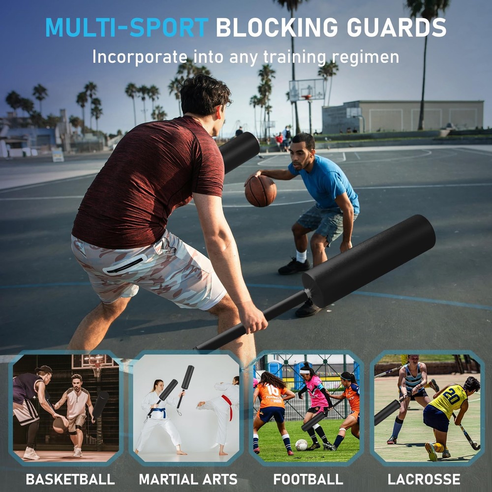 wasoyun 2 Pack Padded Blocking Guards Training Pads, Padded Sticks, Blocking ...