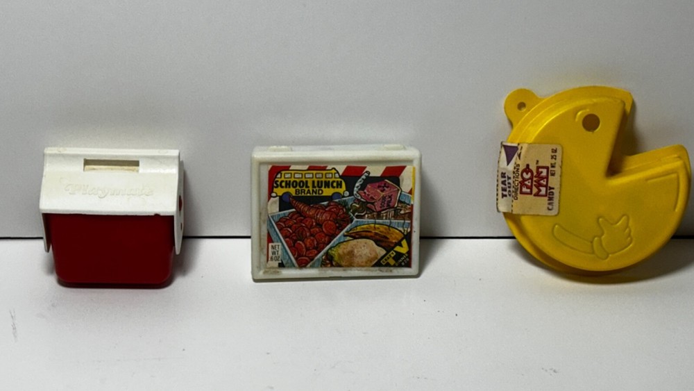 3 Different Candy Containers Mint Unopened from 1980