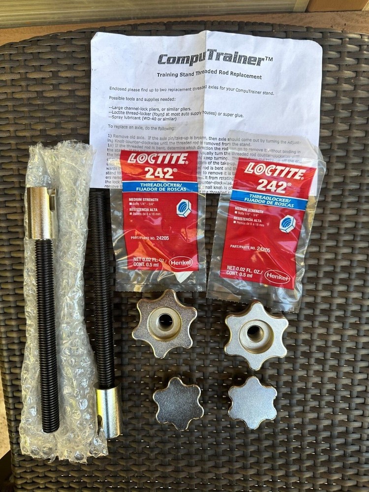 Computrainer Trainer Threaded Rod Replacement Set (Please Read Description)