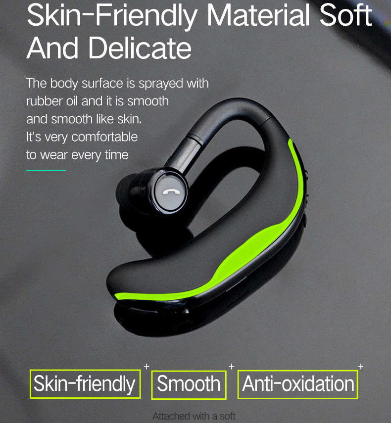 Bluetooth Headset Handsfree Wireless Earpiece Earphone Stereo Earbuds Ear Hook