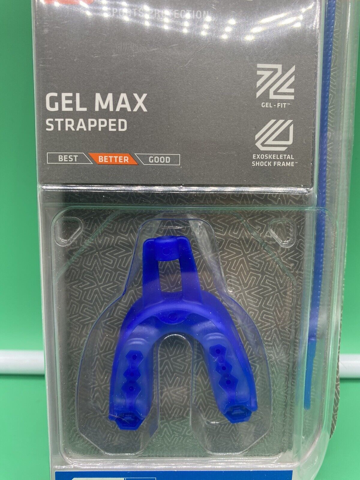 Brand New SHOCK DOCTOR BLUE YOUTH 10- MOUTHGUARD STRAP / STRAPLESS