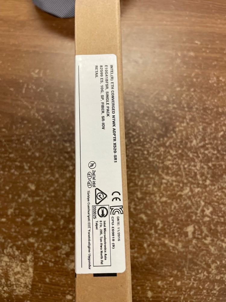 INTEL E10G41BFSR X520-SR1 RETAIL PACK