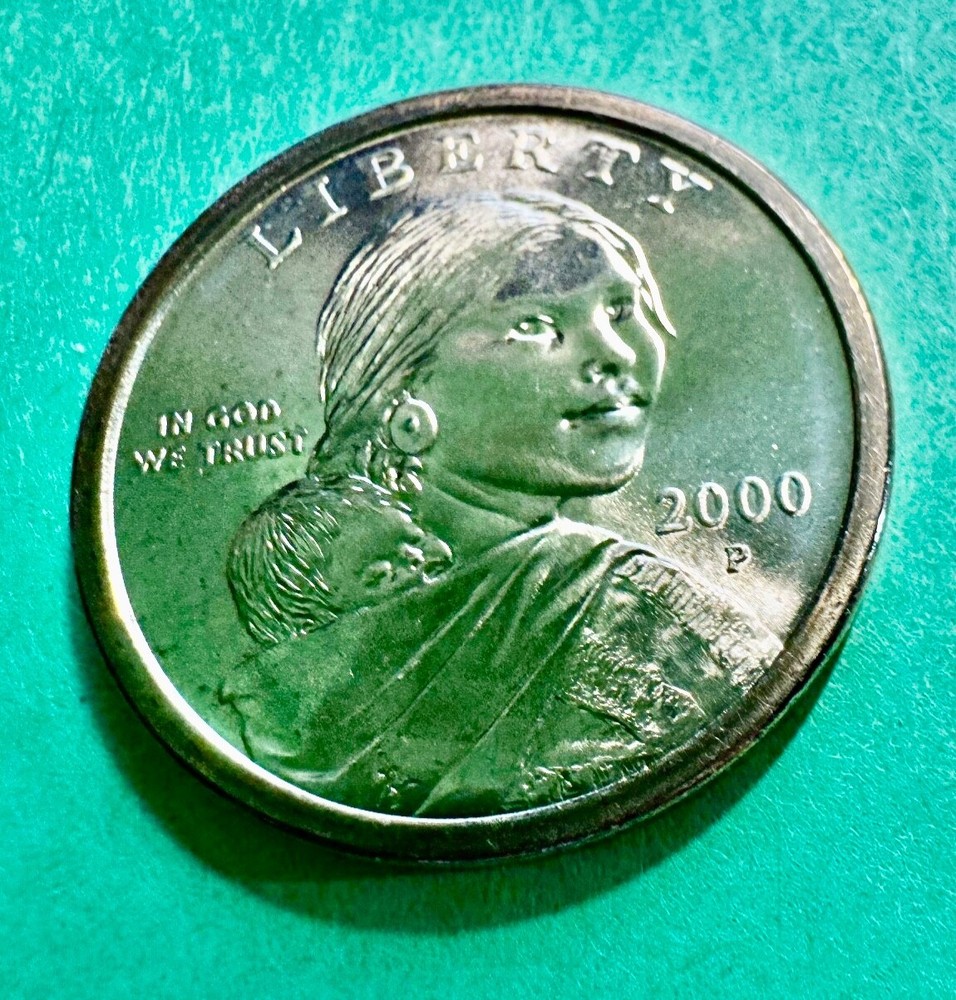 2000-P Sacagawea Dollar Uncirculated From Original Roll Mint Condition