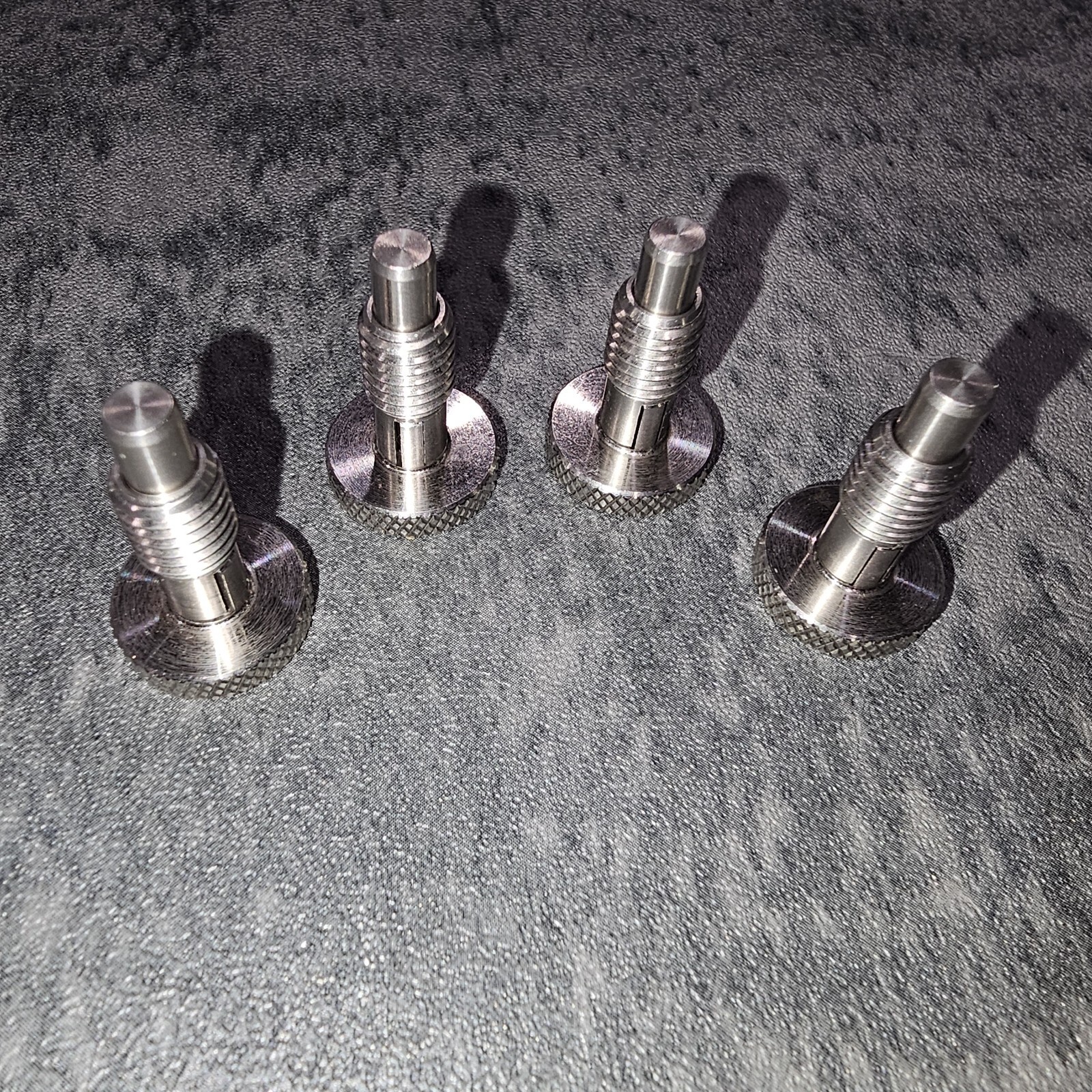 Locking SS Knurled Spring Pin Set (4) Upgrade For REP X PEPIN Dumbbells