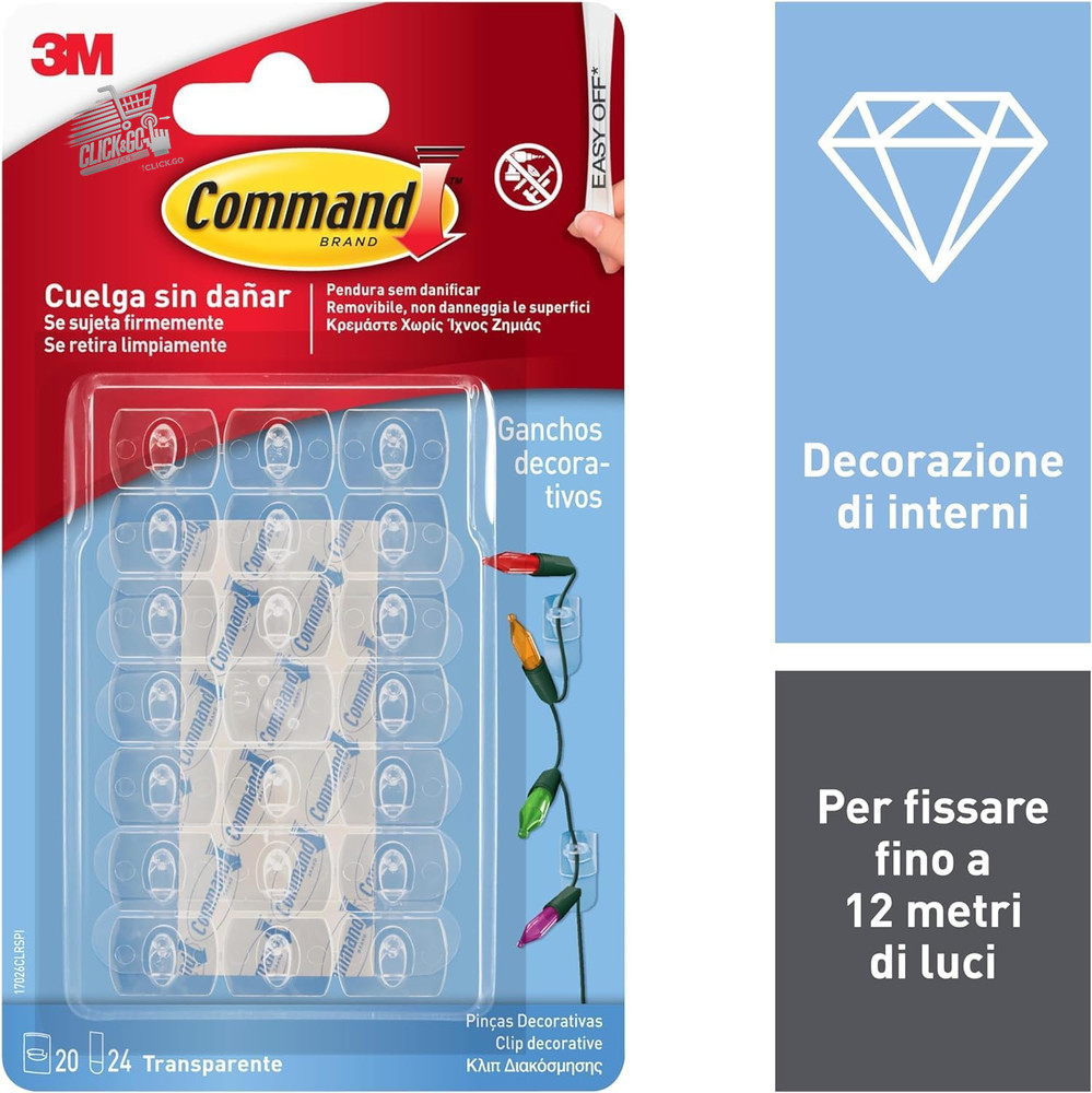 Mini Clear Sticker Hooks for Interior Decorations, 30 Hooks And 32 Strips -