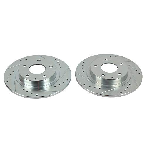 Power Stop JBR1597XPR Rear Evolution Performance Drilled, Slotted & Plated
