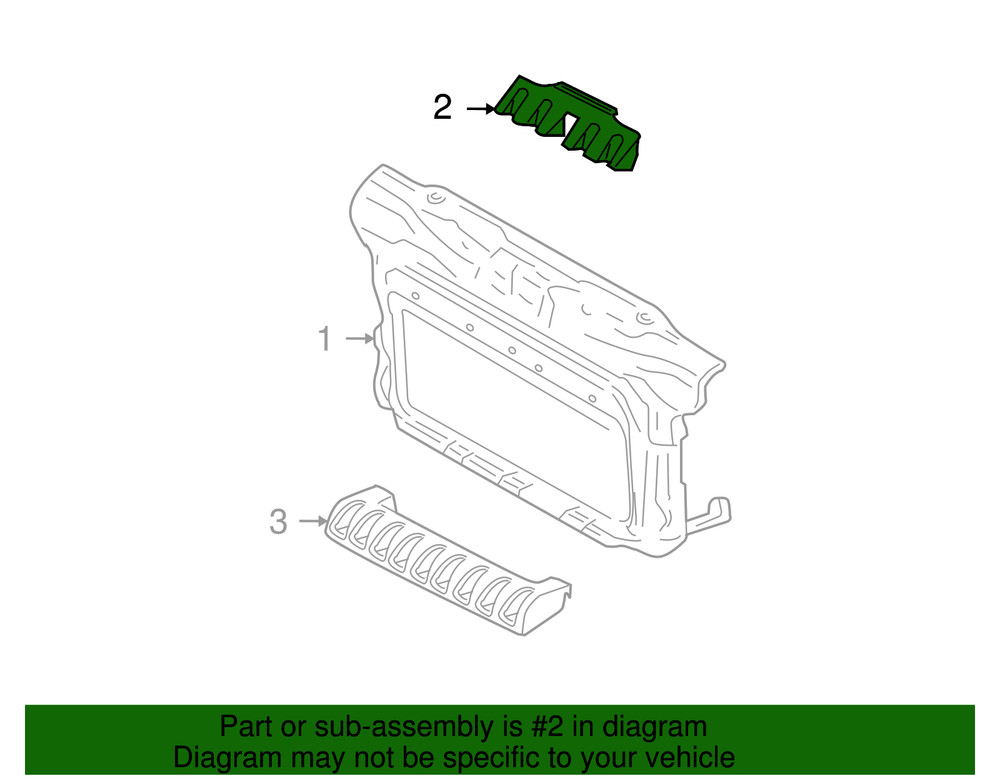 Genuine Volkswagen Upper Support 1C0-807-334-D