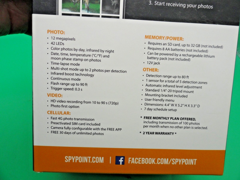 SPYPOINT LINK-EVO 4G CELLULAR TRAIL CAMERA