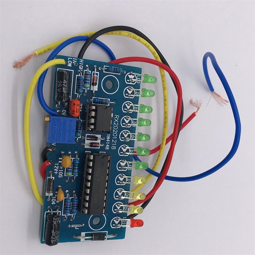 LM3915 10 LED Audio Level Indicator DIY VU Meter Preamp Power Amplifier Indicate