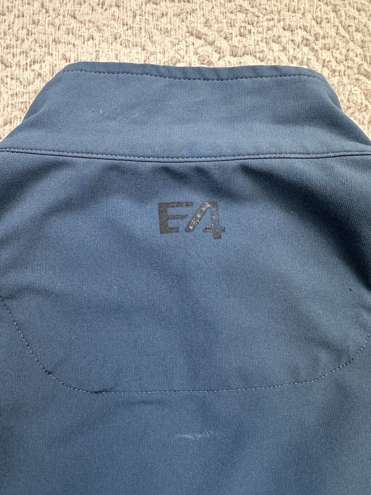 Peter Millar Wind Element Jacket Men's Medium Blue Full Zip Kalos Golf Logo