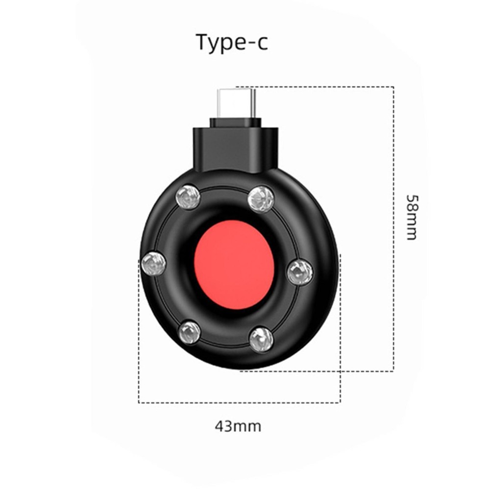 Mini Pocket Camera Detector Hidden Cam Scanner Type C Plug and Play for Phone