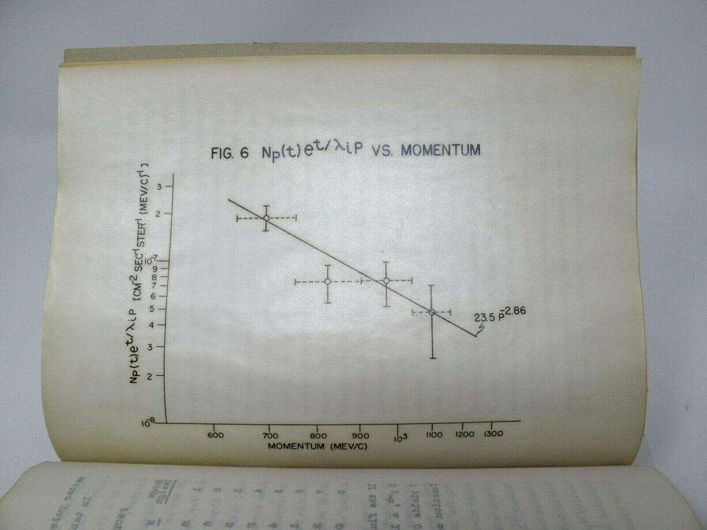 Philip G Lichtenstein Dissertation Protons Carbon In Cosmic Rays 1952 Berkeley