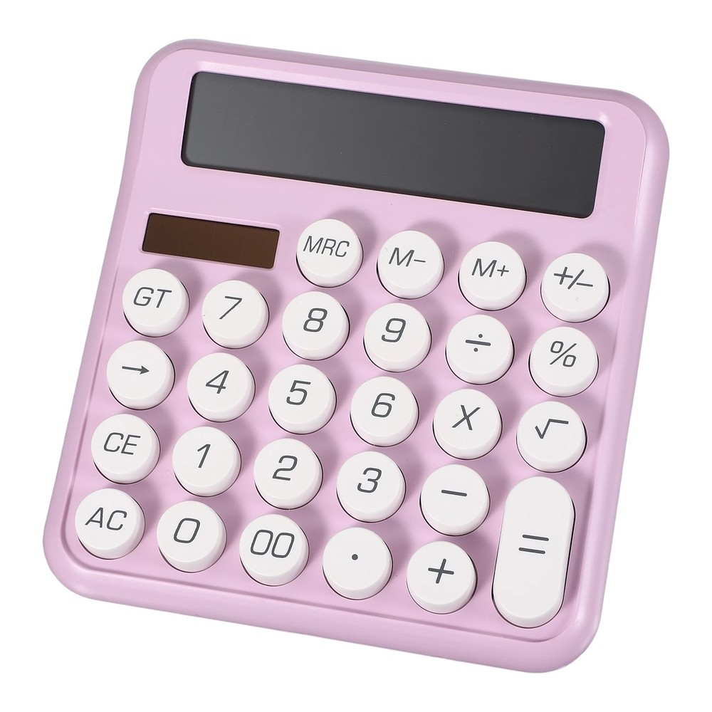 Cute Calculator Desk Calculator Basic Big Button, Purple