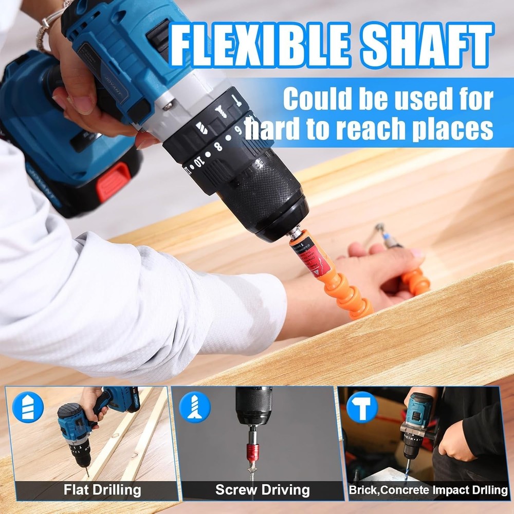 Compact 20V Brushless Hammer Drill - All-Metal Chuck & Variable Speed Control