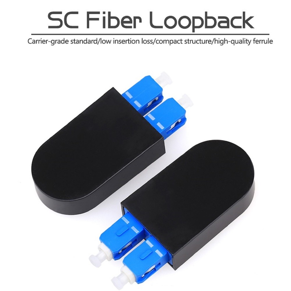 SC/UPC 9/125 Single Mode Loopback Fiber Optic Tester Optical Adapter Connector
