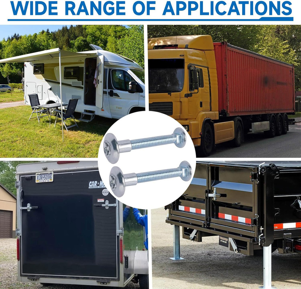 Trailer Hasp Bolt Kit for Trailer Cam Action Hasp