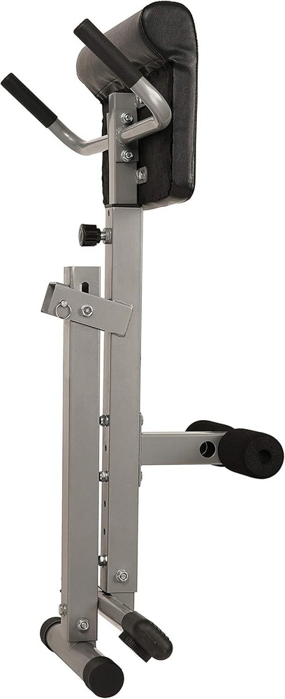 Adjustable Hyperextension Bench with Comfortable Foam Support for Glutes and Abs