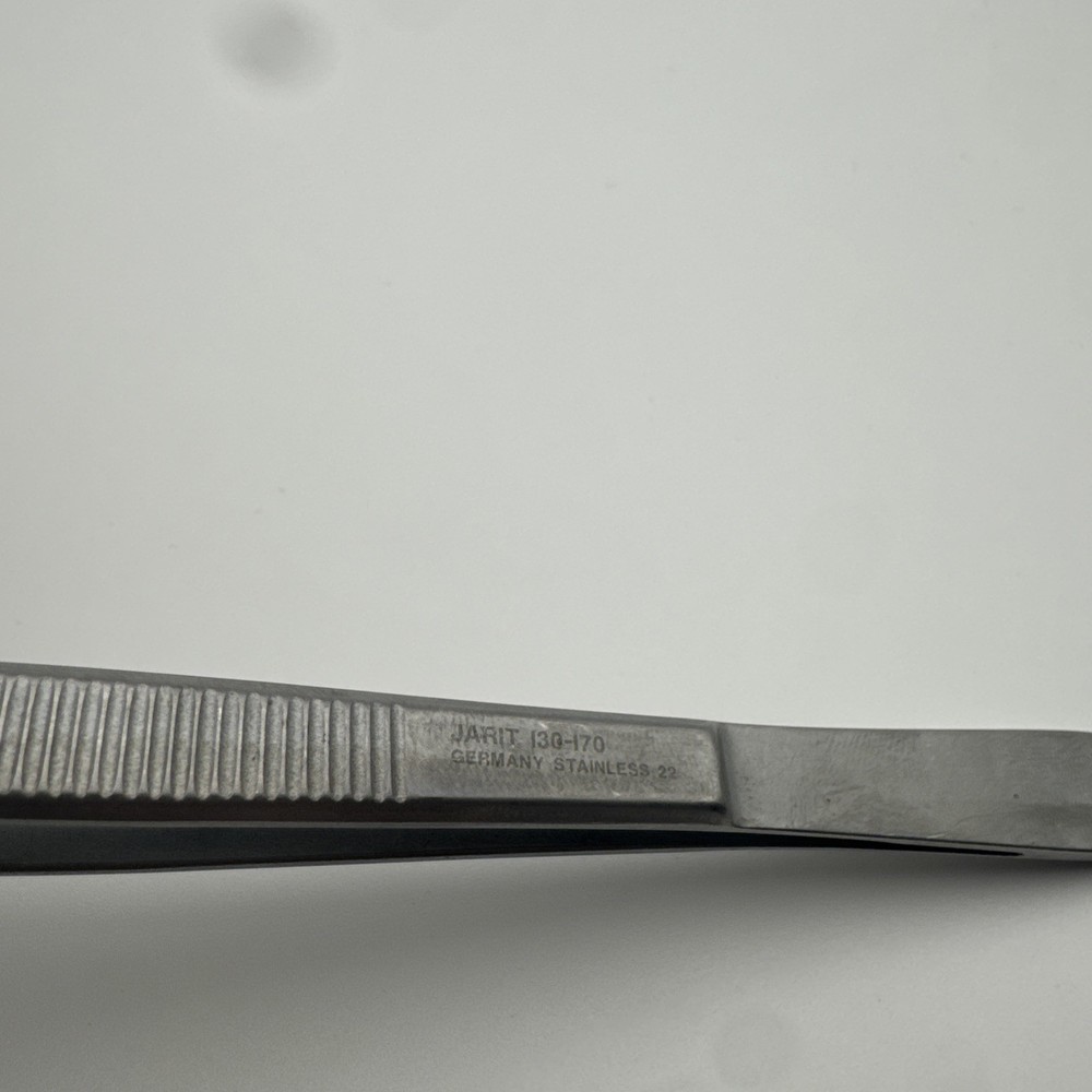 Jarit 130-170 Tissue Forceps, 1 x 2 Teeth, 8"