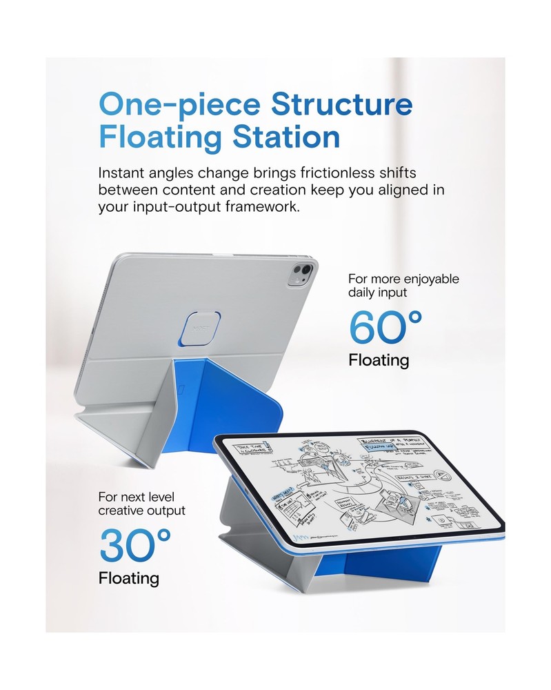 MOFT Dynamic Folio Case for iPad mini 7 A17 Pro 2024 & iPad mini 6th A15 2021...